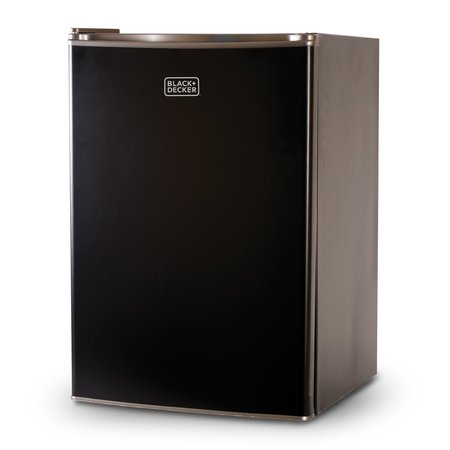 BLACK & DECKER Compact Refrigerator Energy Star Single Door Mini Fridge with Freezer, 2.5 Cubic Feet, Black BCRK25B